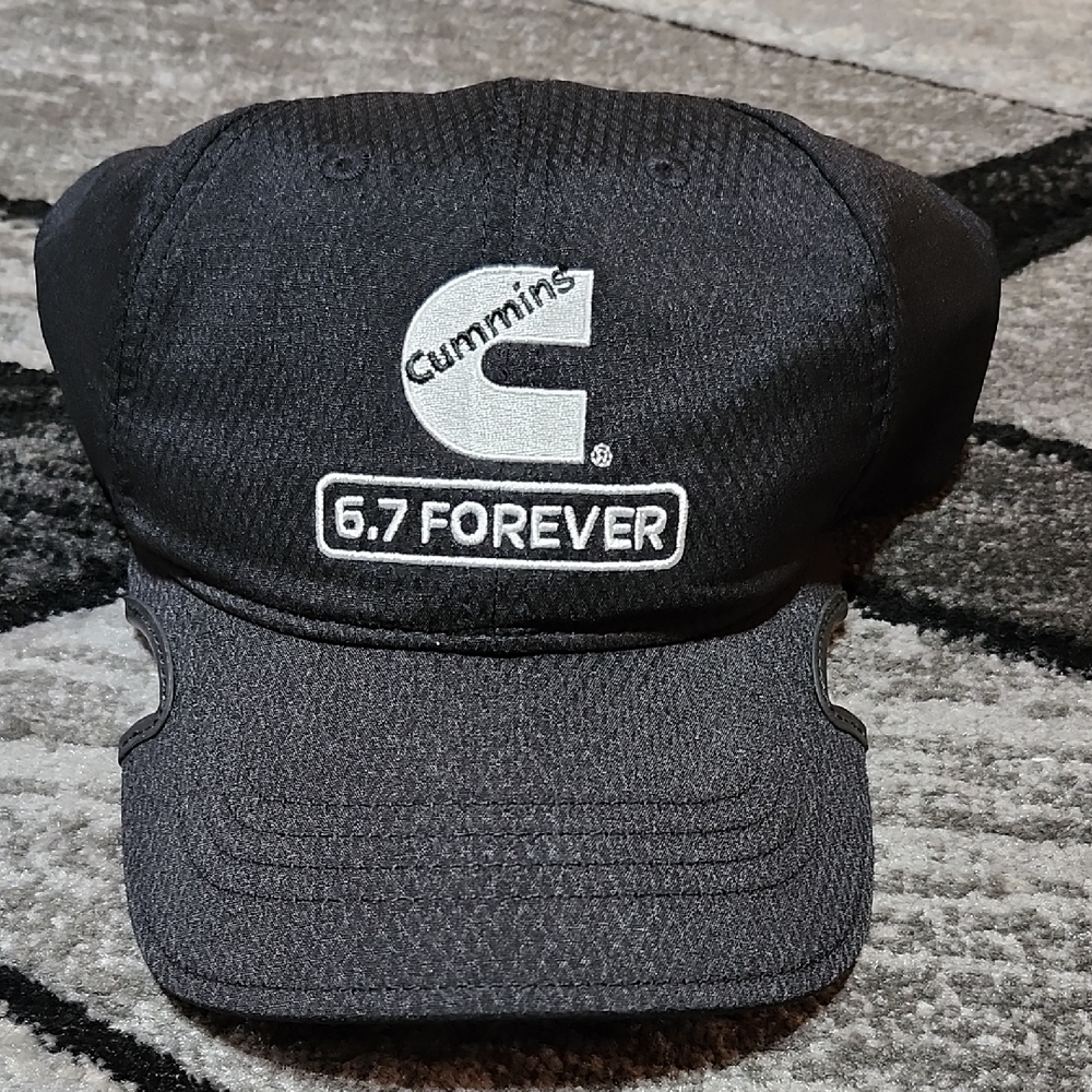 CUMMINS 6.7 FOREVER DIESEL EMBROIDERED BLACK STANDARD NOTCH CAP HAT